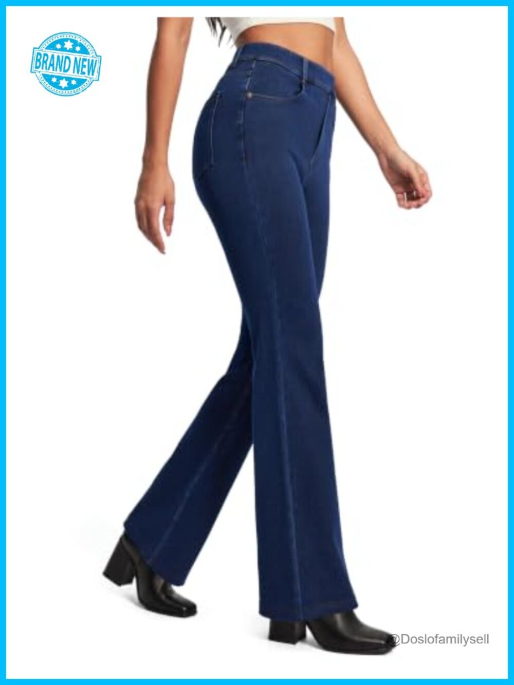 IUGA Stretchy Bootcut Jeans Women High Waisted Pull On Flare Pants